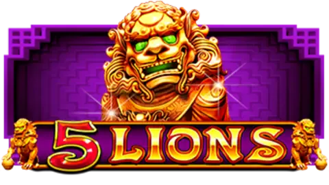 5 Lions slot logo
