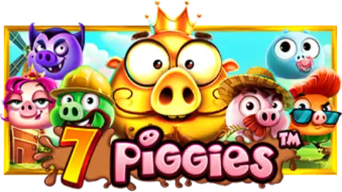 7 Piggies slot logo