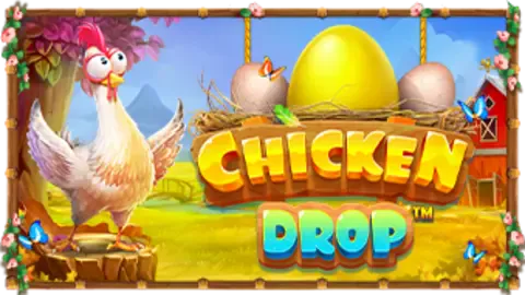 Chicken Drop slot logo