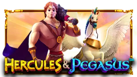 Hercules and Pegasus slot logo