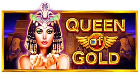 Queen of Glold slot logo