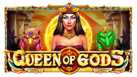 Queen of Gods slot logo