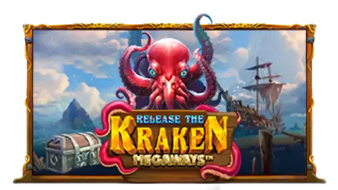 Release the Kraken Megaways slot logo