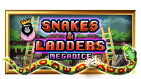 Snakes and Ladders Megadice slot logo