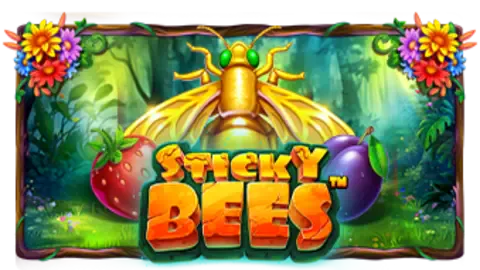 Sticky Bees slot logo
