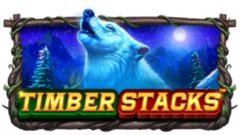 Timber Stacks slot logo