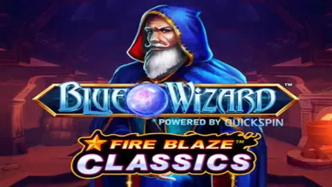 Blue Wizard slot logo
