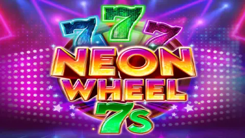 Neon Wheel 7s slot logo
