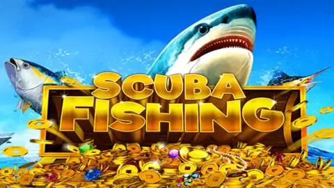 Scuba Fishing slot logo
