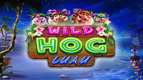 Wild hog Luau slot logo