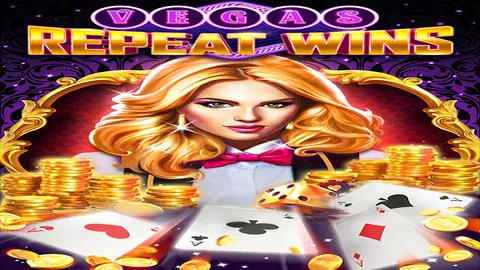 Vegas Repeat Wins slot logo