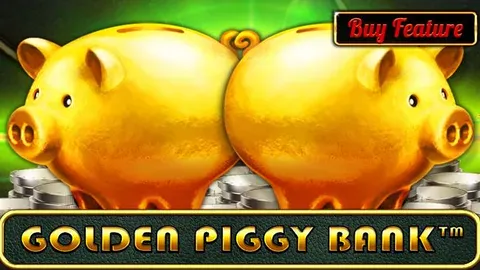 Golden Piggy Bank slot logo