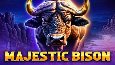 Majestic Bison slot logo