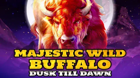 Majestic Wild Buffalo – Dusk Till Dawn slot logo