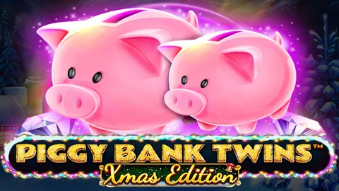 Piggy Bank Twins Xmas slot logo