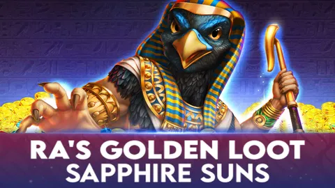 Ra’s Golden Loot – Sapphire Suns slot logo