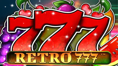 Retro 777 slot logo