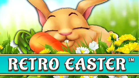 Retro Easter slot logo