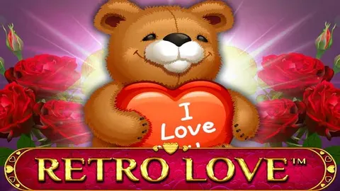 Retro Love slot logo