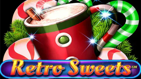 Retro Sweets slot logo