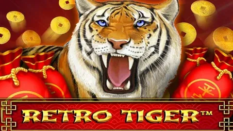 Retro Tiger slot logo