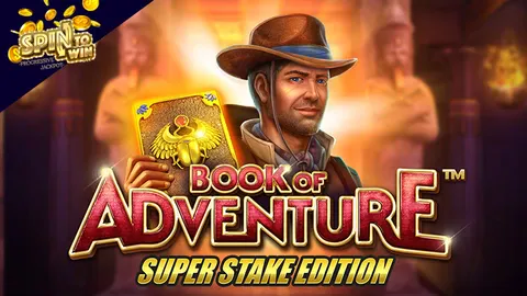 Book of Adventure Super Stake Edition slot logo