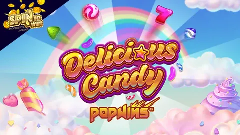 Delicious Candy Popwins slot logo