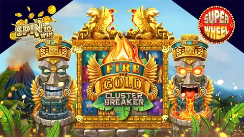 Fire and Gold Cluster Breaker logo