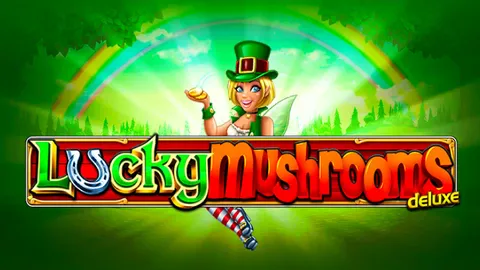 Lucky Mushrooms Deluxe slot logo