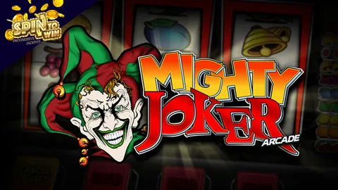 Mighty Joker Arcade slot logo