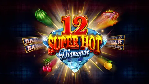 12 Super Hot Diamonds slot logo