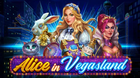 Alice in Vegasland slot logo