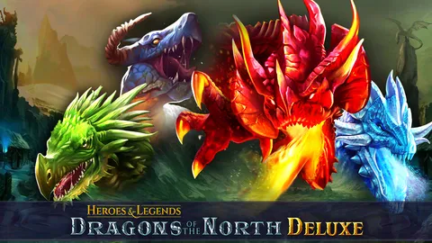 Dragons of the North Deluxe slot logo
