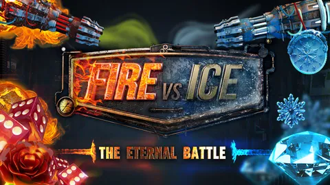 Fire vs Ice slot logo