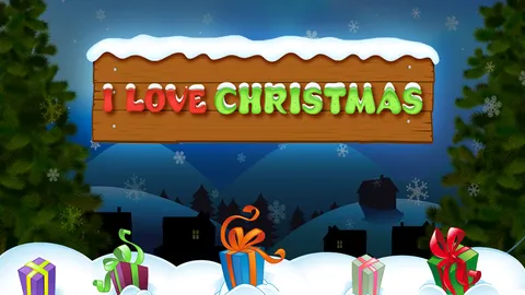 I Love Christmas slot logo