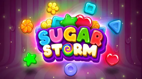 Sugar Storm slot logo