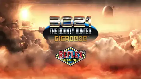 3021 AD The Bounty Hunter Gigablox slot logo