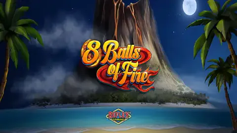 8 Balls of Fire slot logo