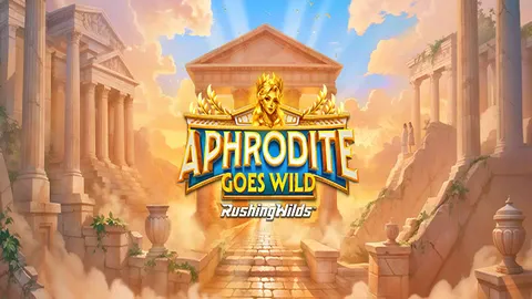 Aphrodite Goes Wild RushingWilds slot logo