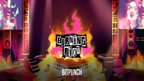 Burning Riot slot logo