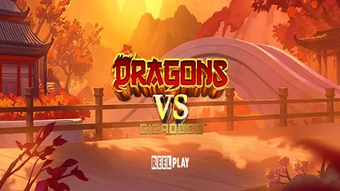 Dragons vs GigaBlox slot logo
