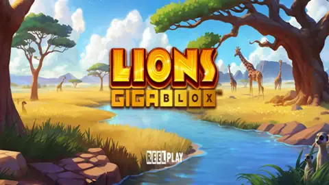 Lions GigaBlox slot logo