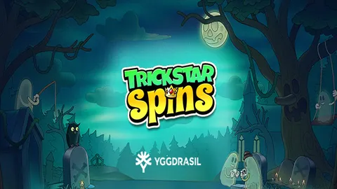 Trickstar Spins slot logo