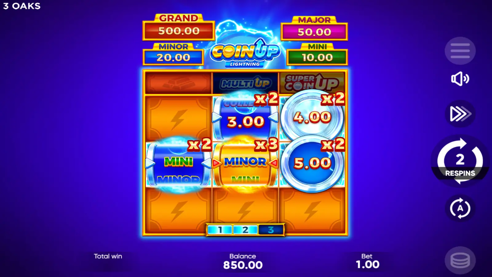 Coin UP: Lightning Slot Coin UP, Super Coin UP, Multi UP, and Super Multi UP Symbols