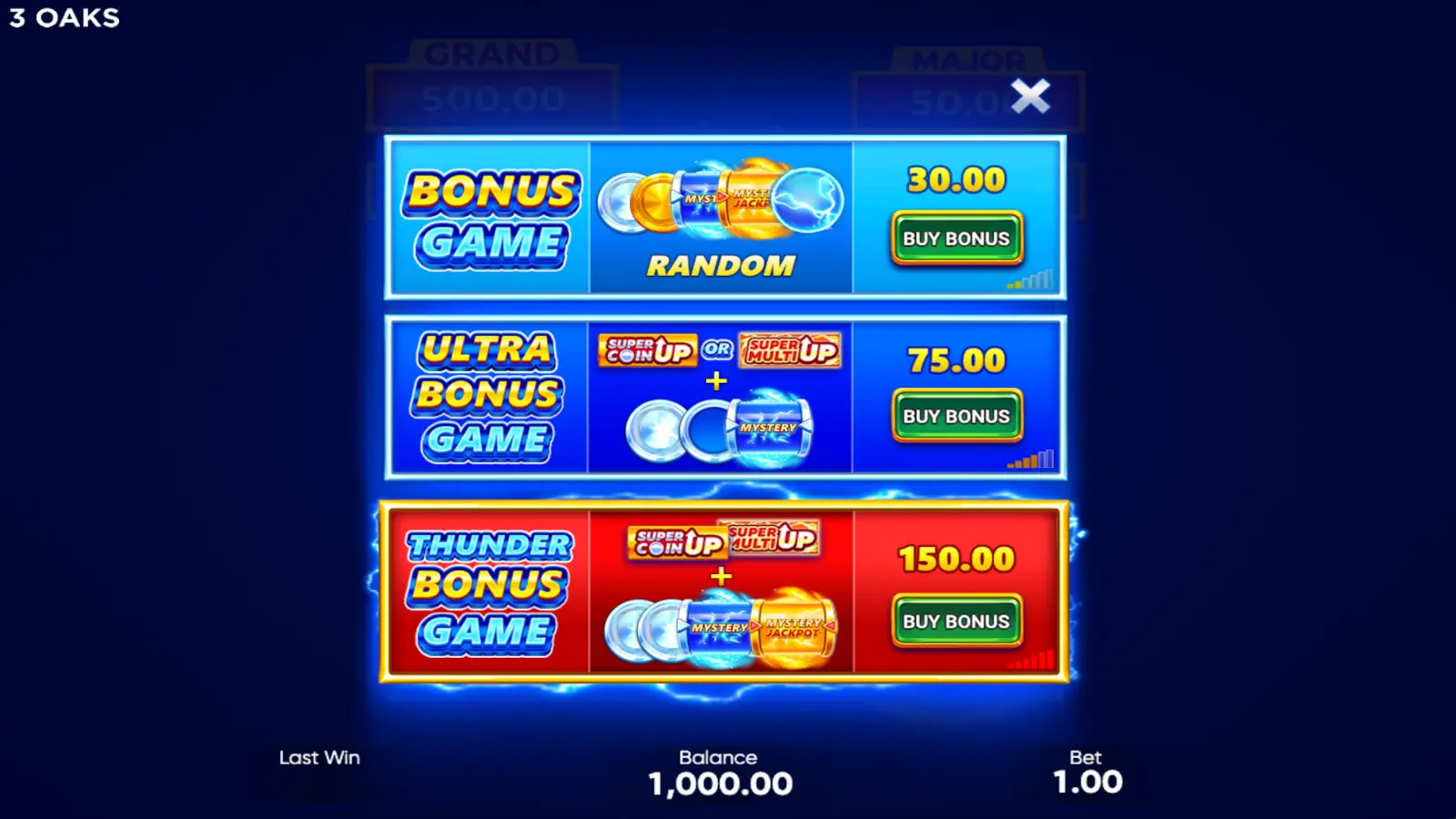 Coin UP: Lightning Slot Bonus Buy