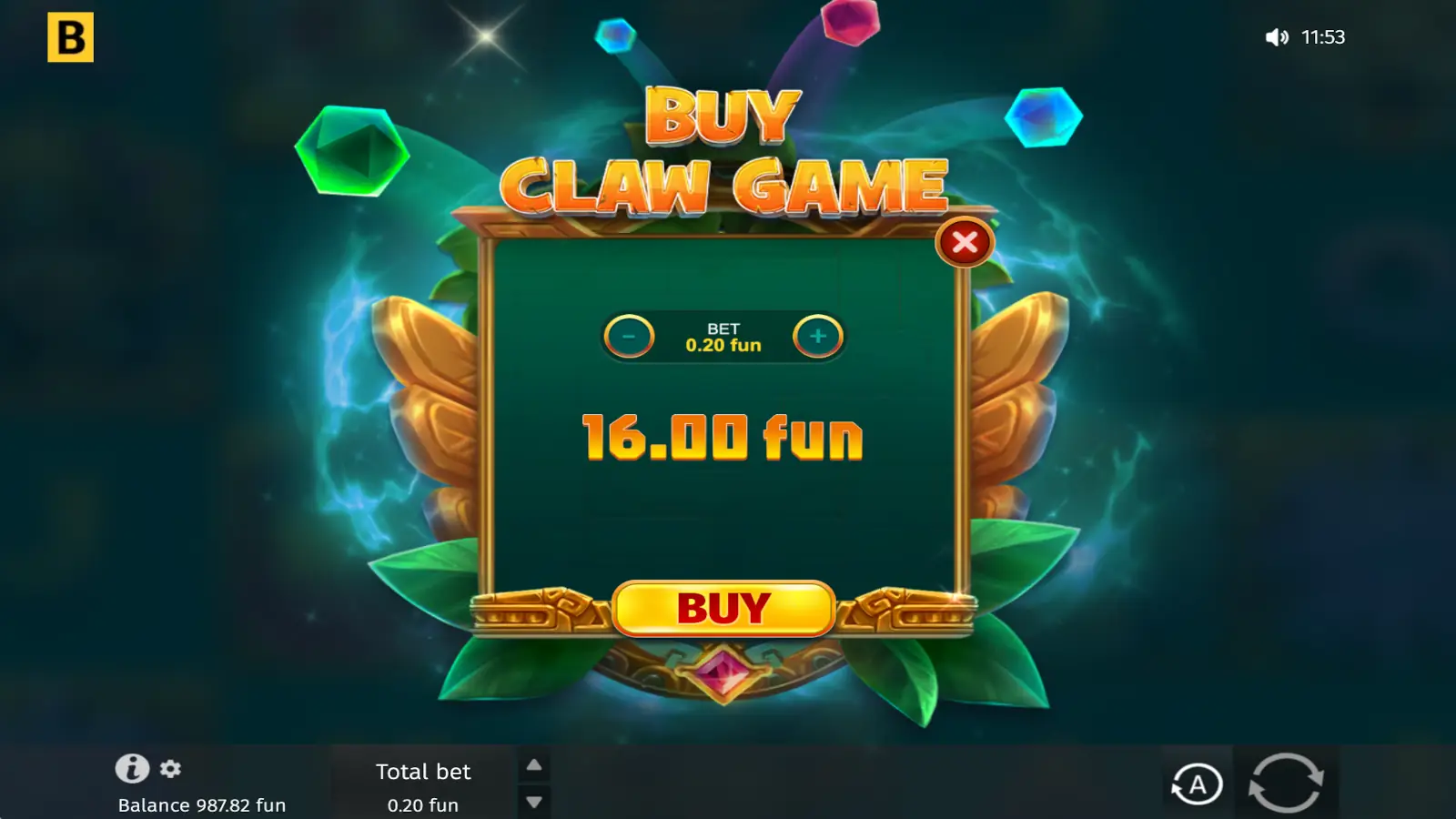 Aztec's Claw Wild Dice Slot Buy Bonus