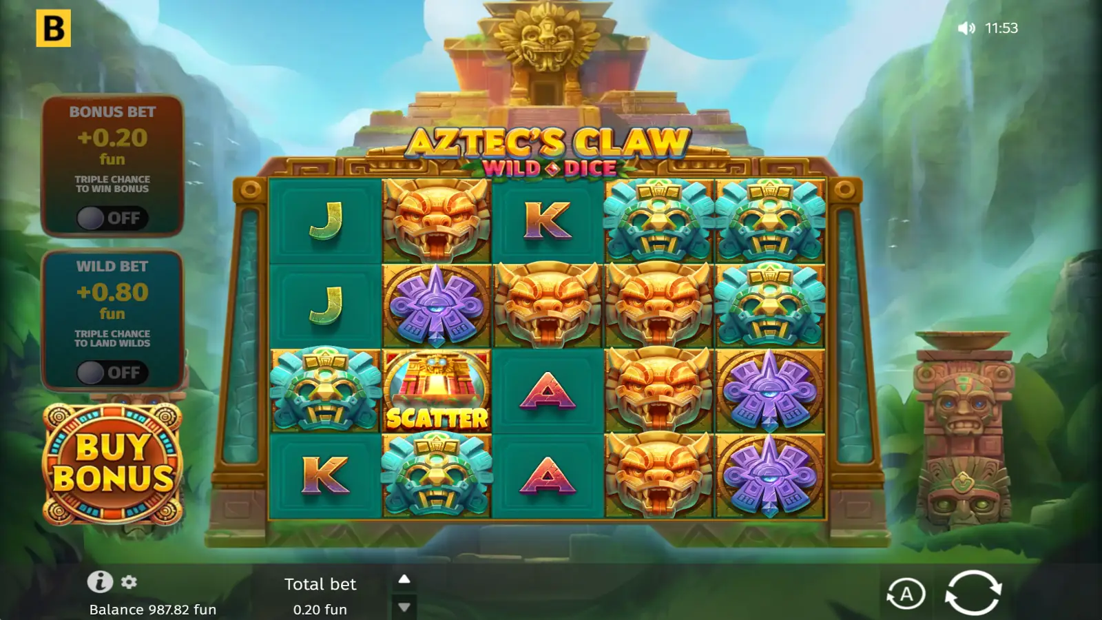 Aztec's Claw Wild Dice Slot Rules and Gameplay