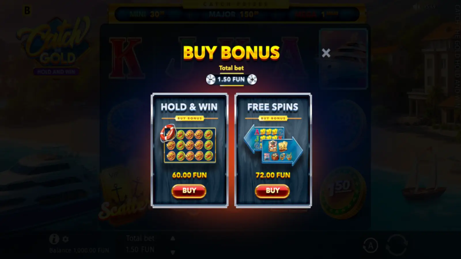 Catch the Gold Hold and Win Slot Bonus Buy