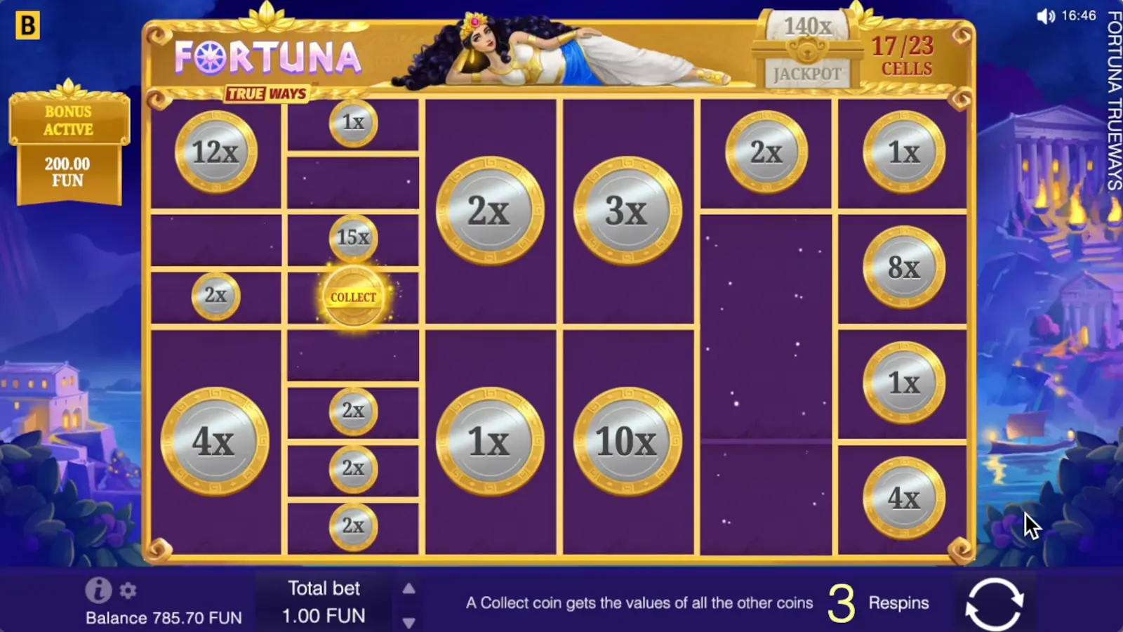 Fortuna Trueways Slot The Coin Respin