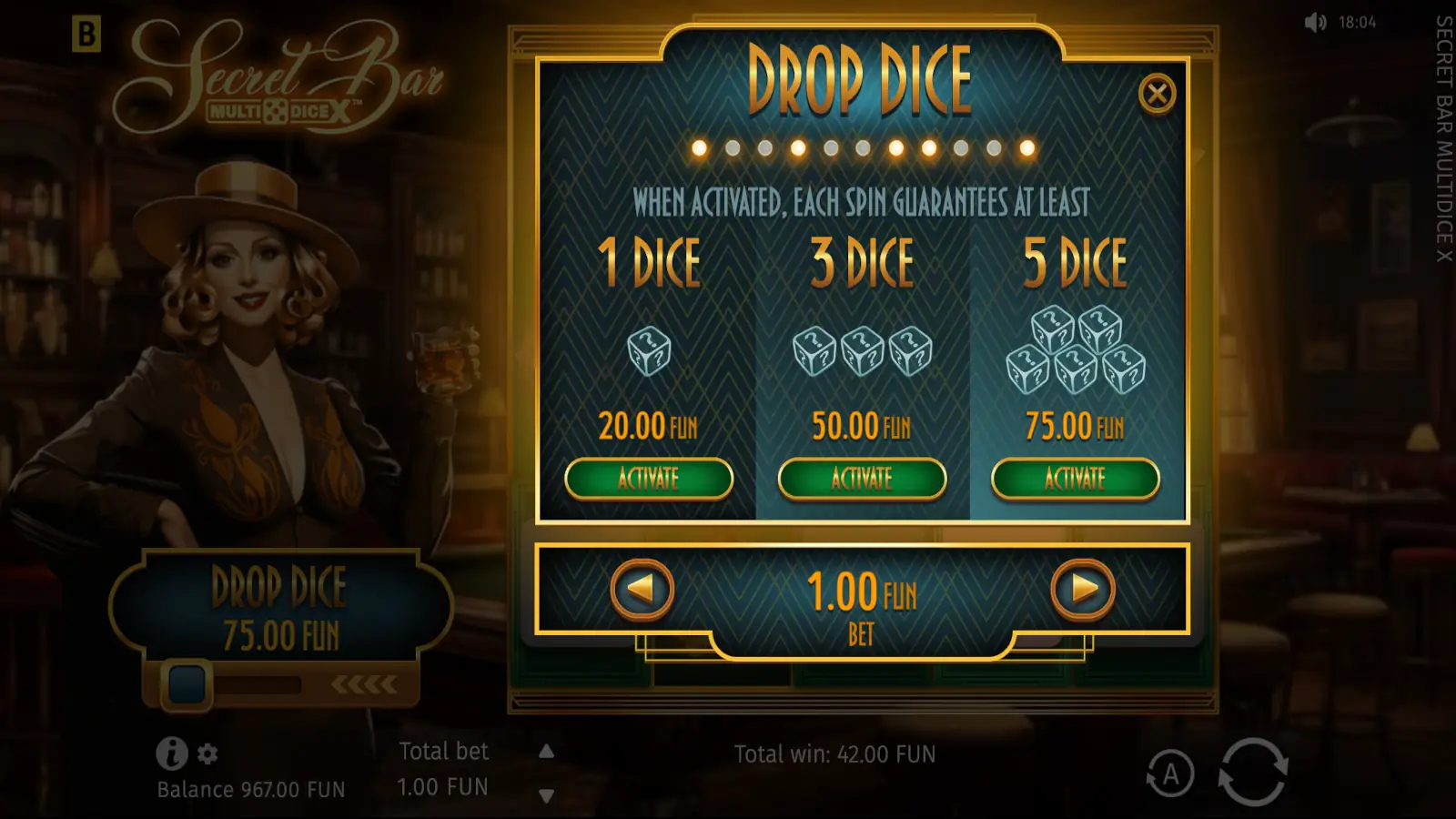 Secret Bar Multidice X Slot Bonus Buy